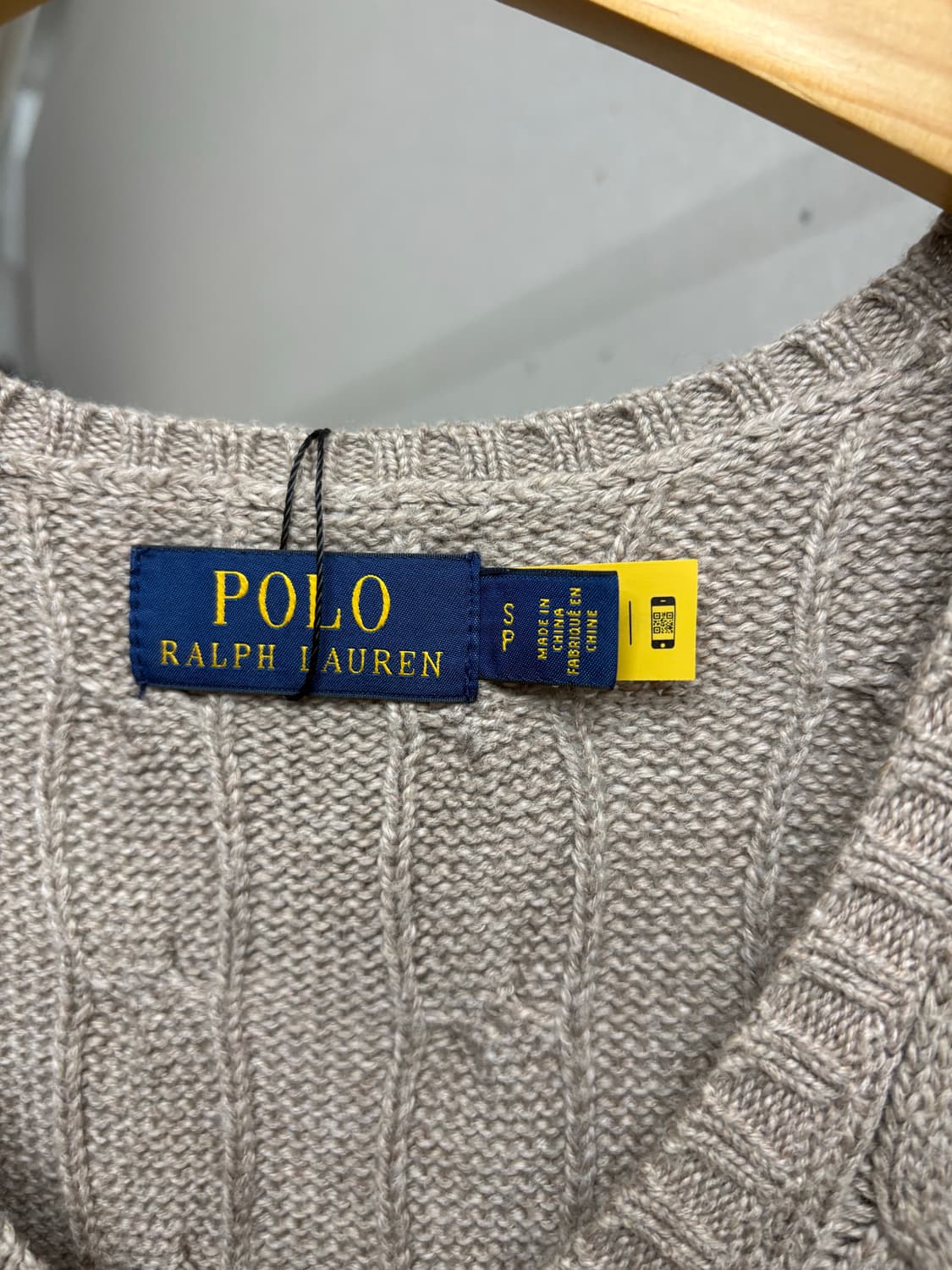 폴로 꽈배기 니트조끼 상품이미지3