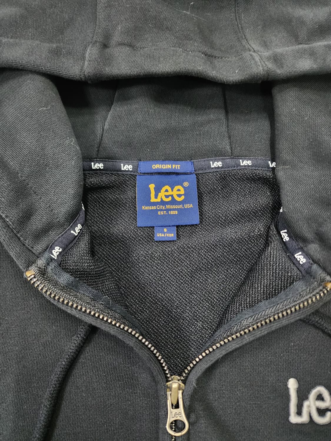 Lee 스몰 남녀공용 트위치 후드 집업 상품이미지6