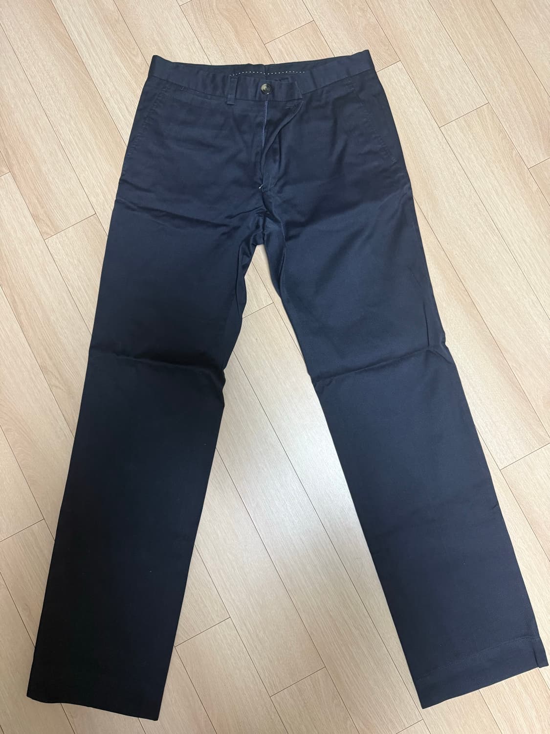 [46] 드리스반노튼 코튼 팬츠 네이비 상품이미지1