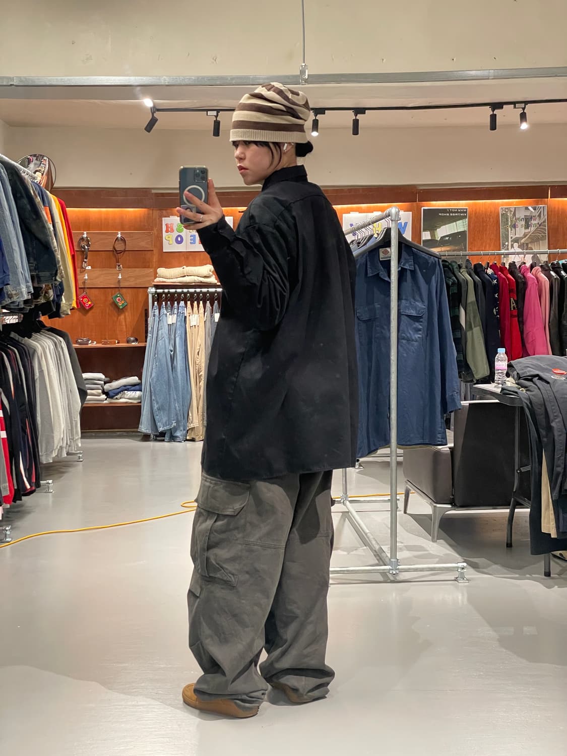 디키즈 워크 셔츠(블랙)   상품이미지5