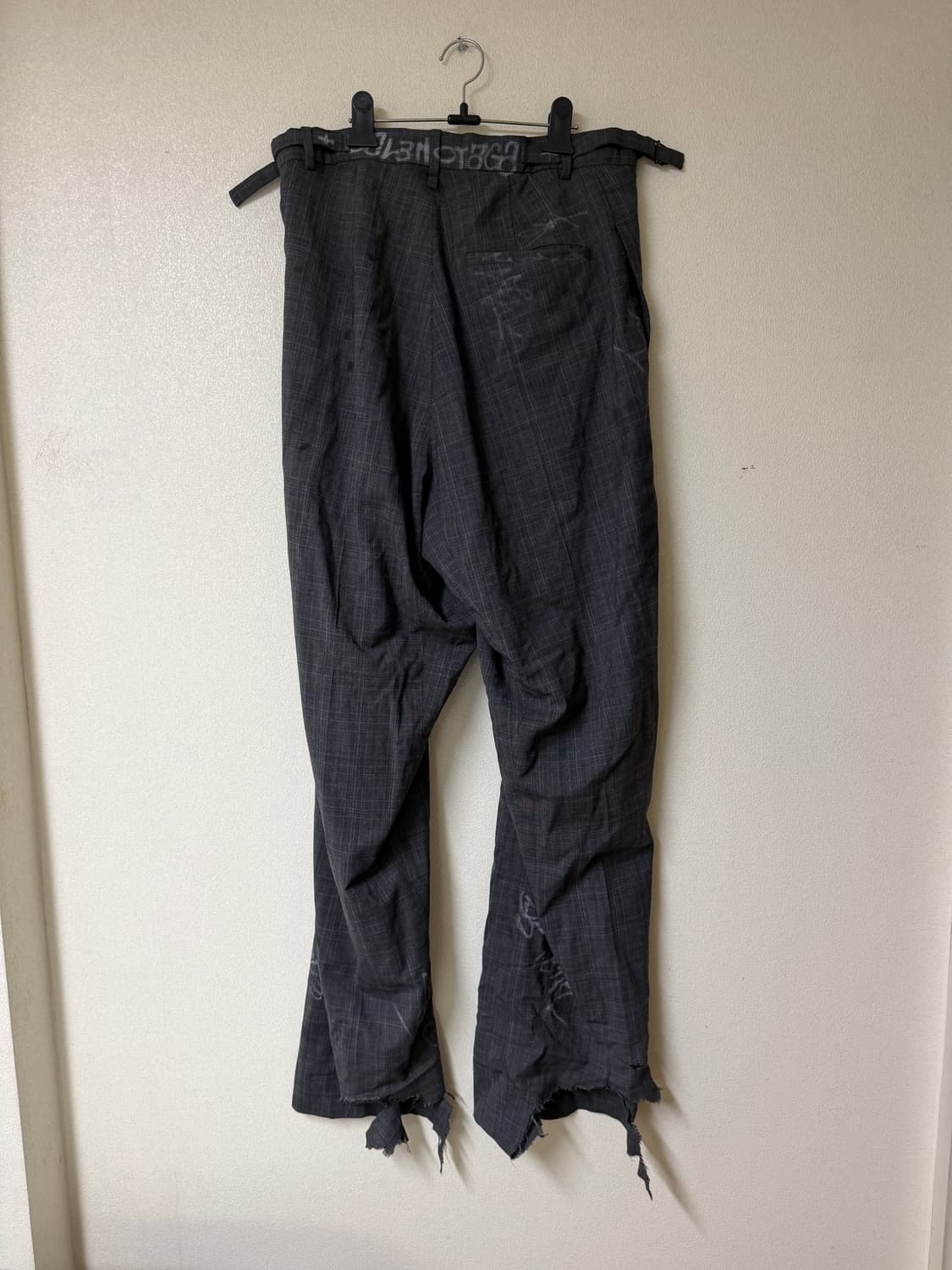 발렌시아가 스케이터 그래피티 슬랙스 팬츠 xs 그레이 상품이미지2