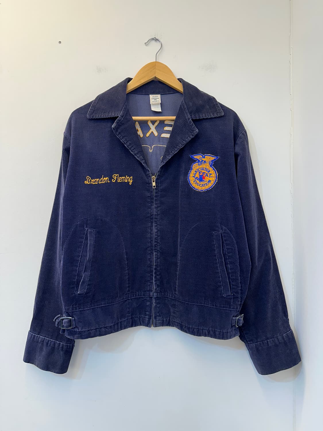 National FFA 텍사스 네이비 코듀로이 재킷 상품이미지1