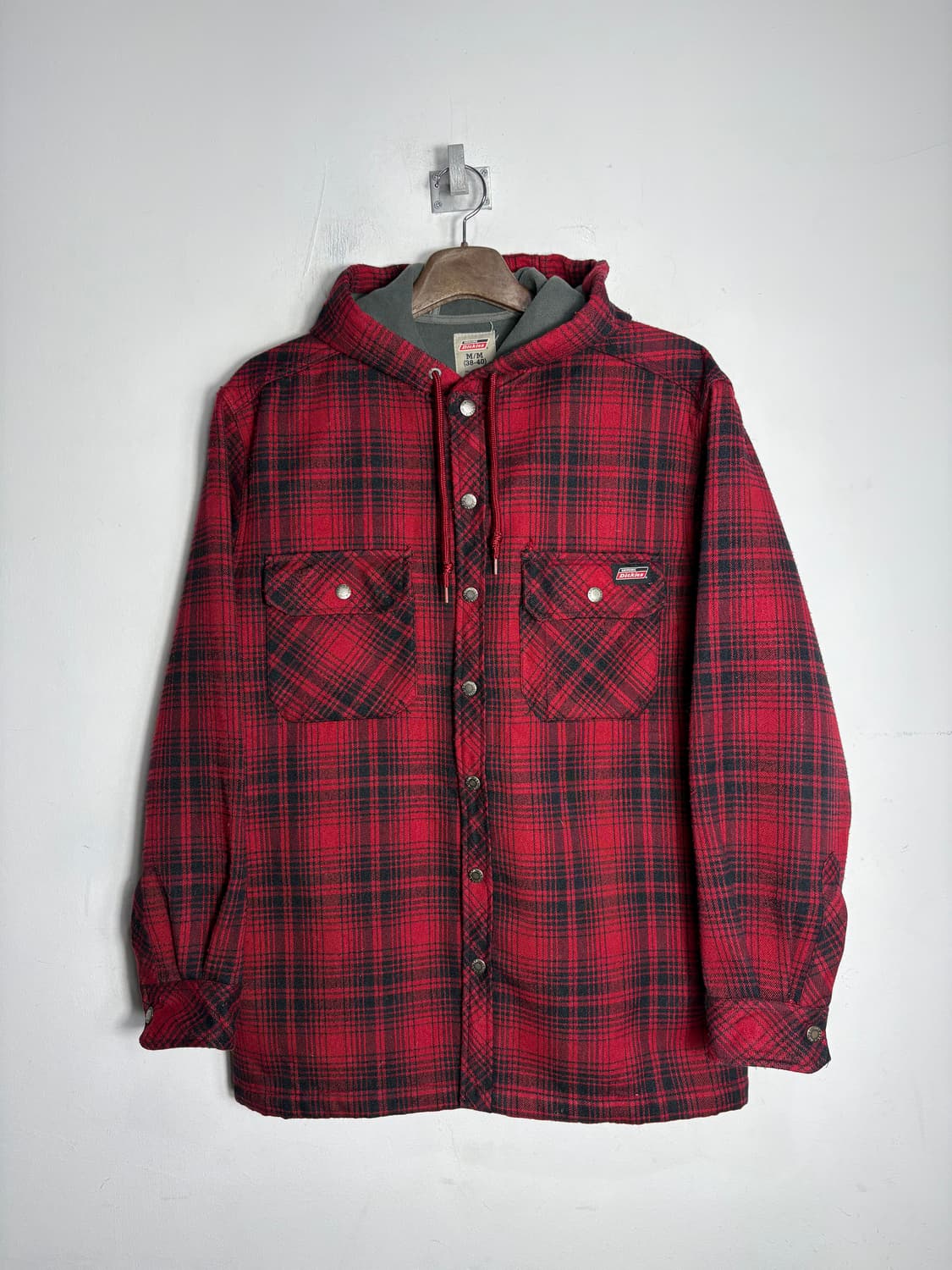 Dickies 디키즈 레드 체크 후드 자켓 상품이미지1