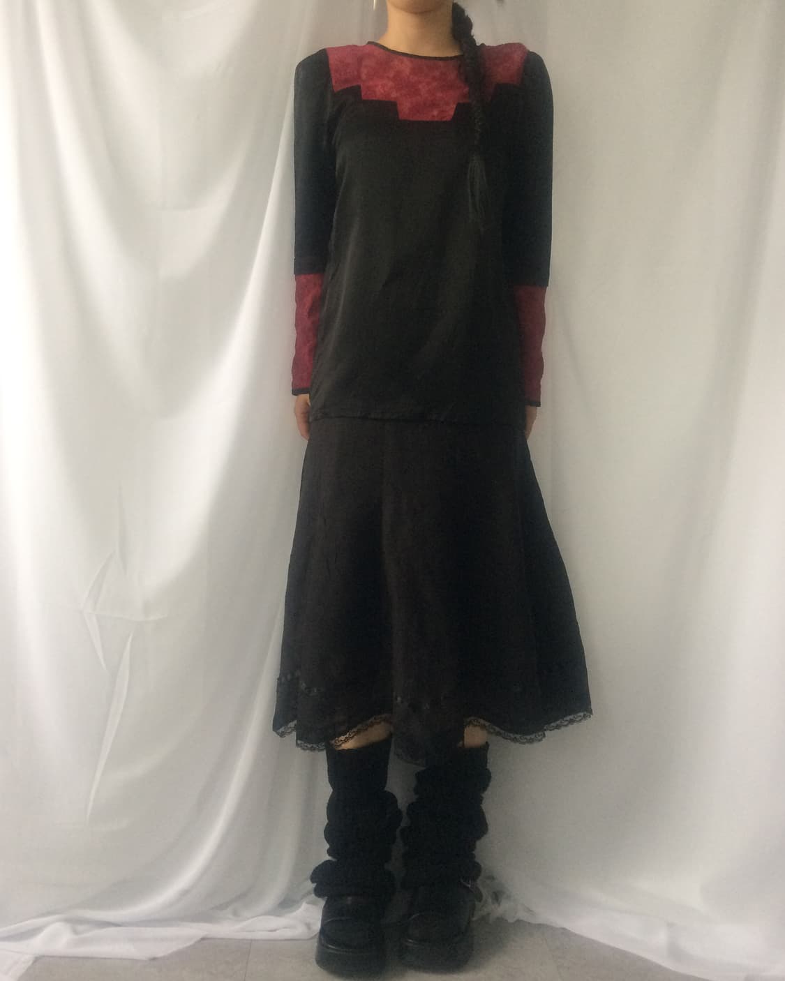 Lace line detail long skirt 상품이미지8