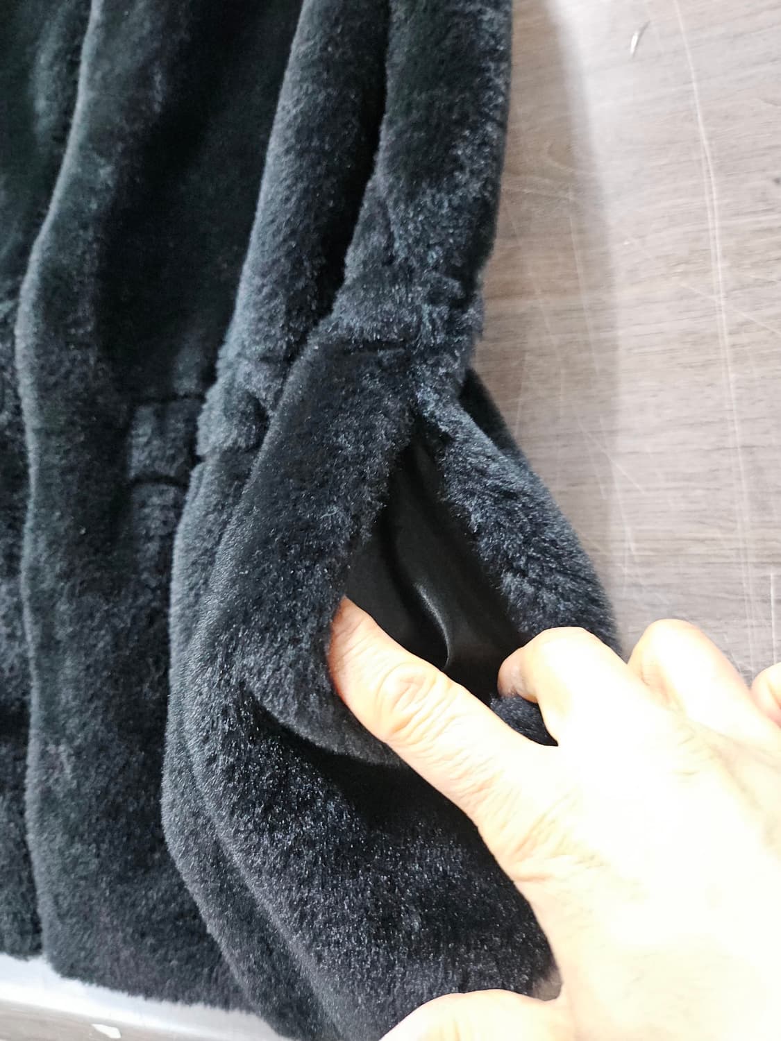 페이크 진주 장식  조끼 베스트  L 상품이미지3