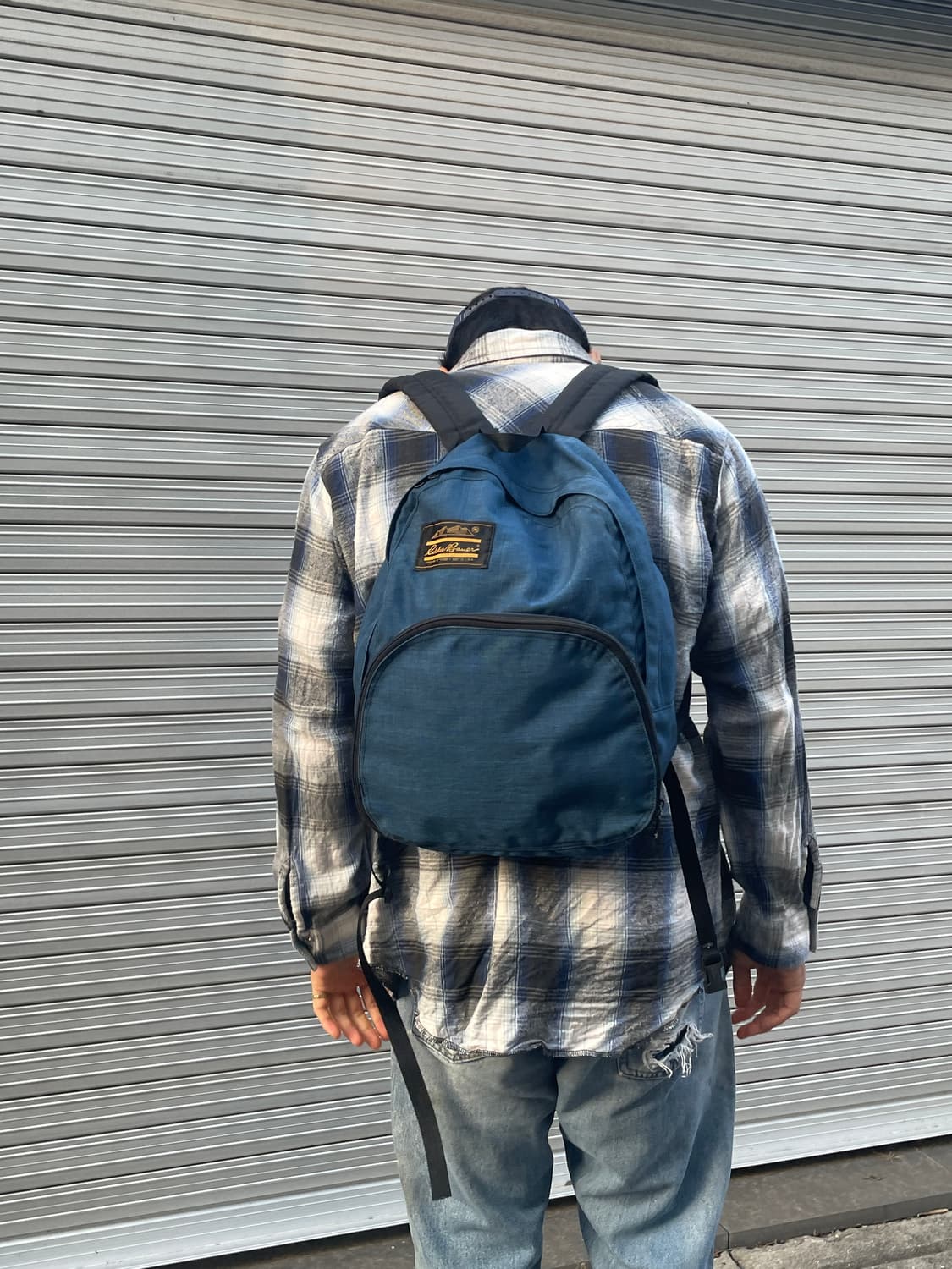 80s-90s Eddie Bauer Nylon Indigo Backapa 상품이미지4