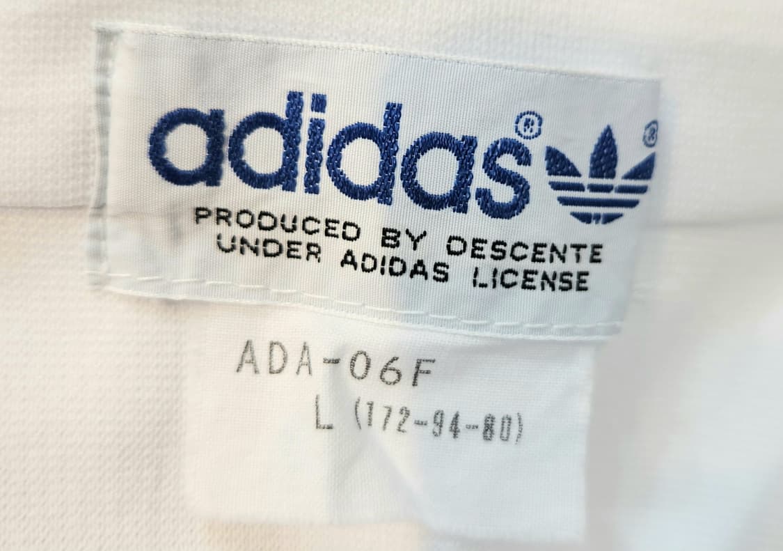 80s 아디다스 올드스쿨 삼선 화이트 트랙탑 져지 상품이미지9