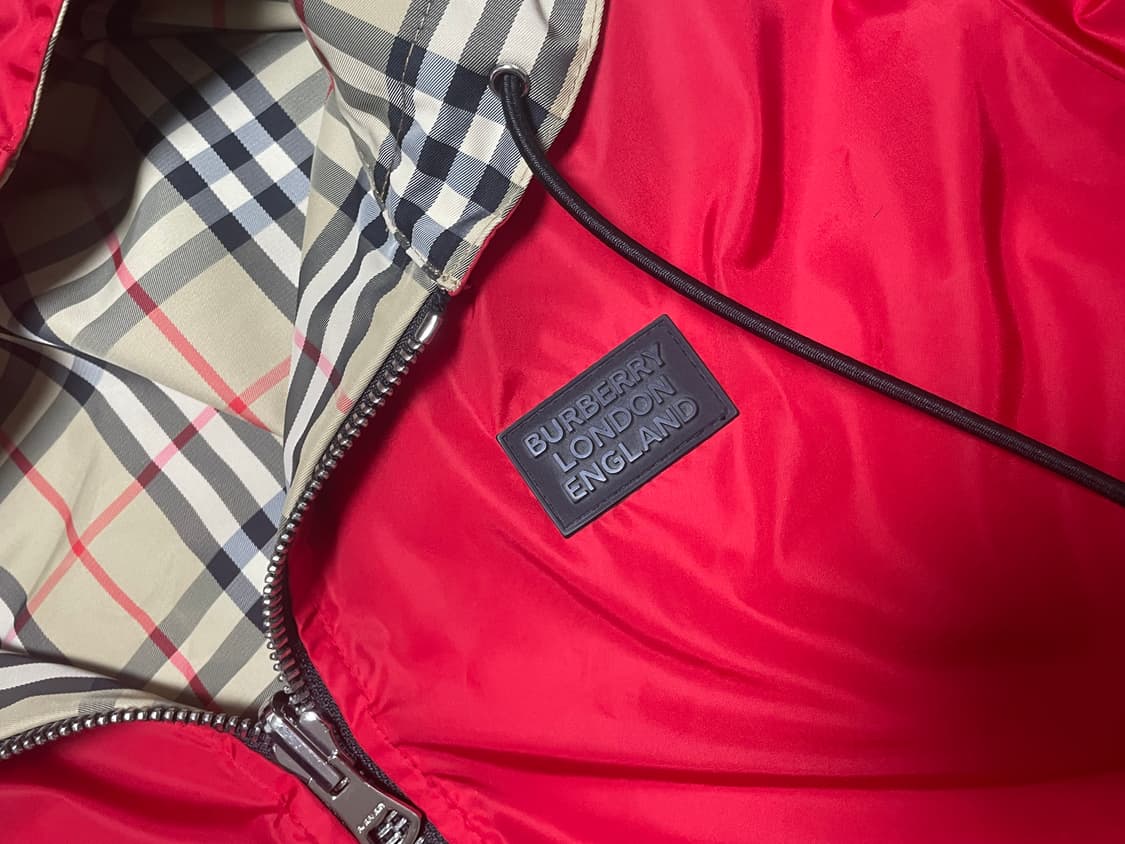 백화점판 새상품급 정품 버버리 리버시블 바람막이 자켓 상품이미지8