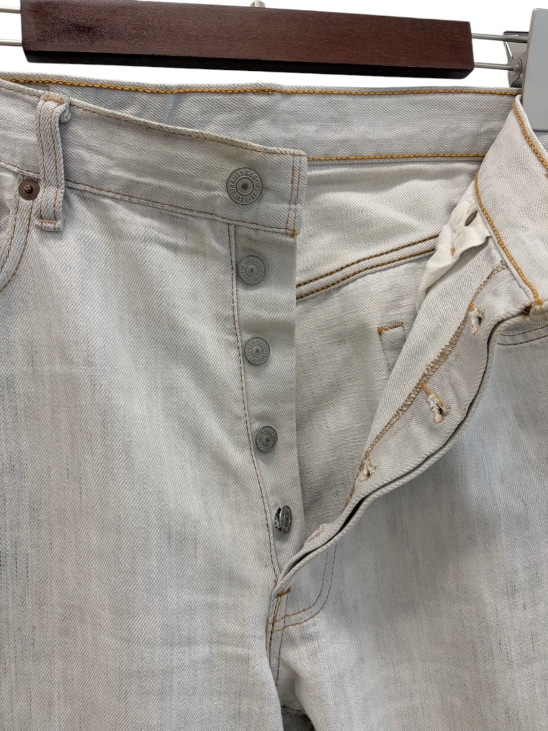 00s 재팬 리바이스 501 라이트그레이 데님팬츠 (34) 상품이미지3