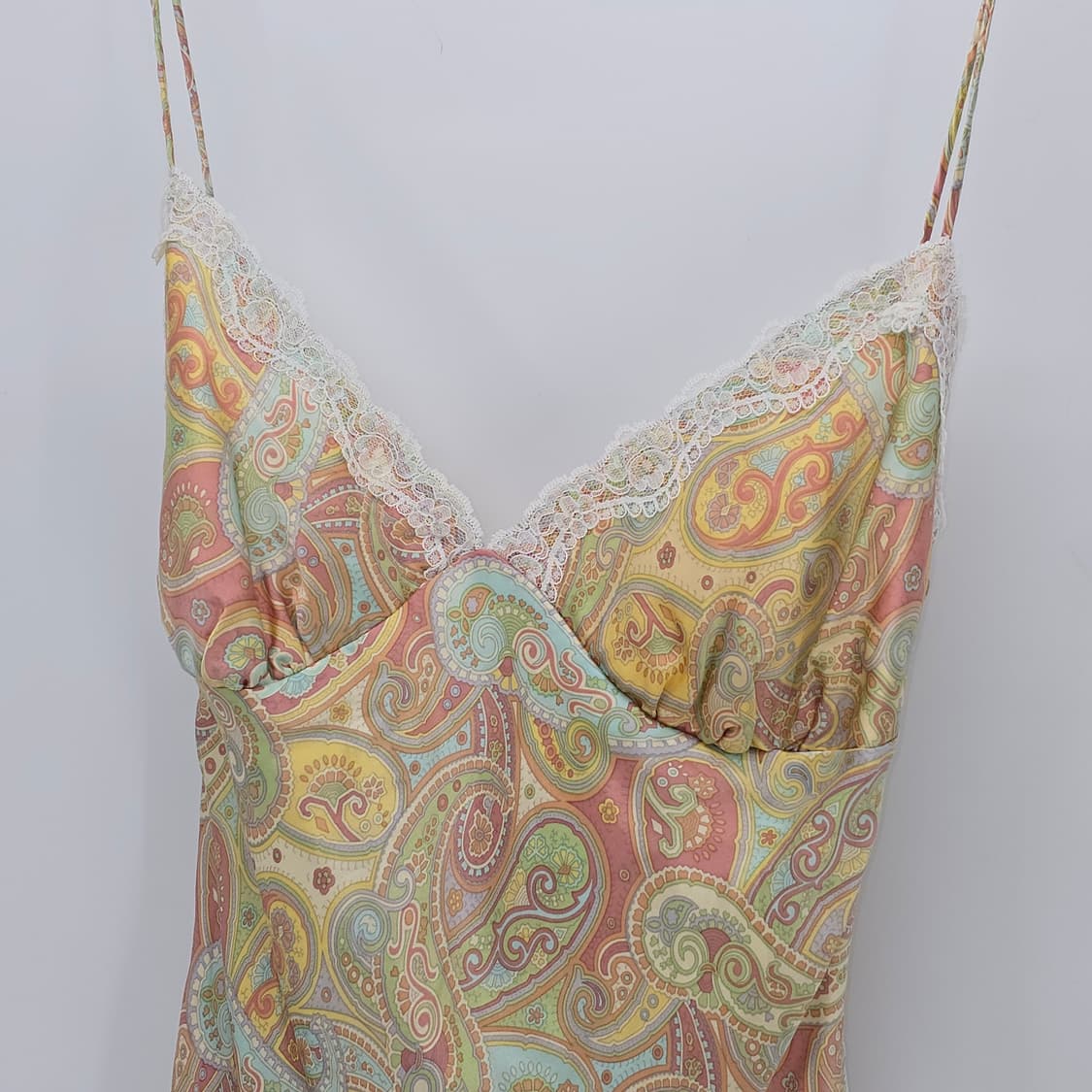 빈티지 실크 슬립 드레스 / 페이즐리 슬립 원피스 상품이미지3