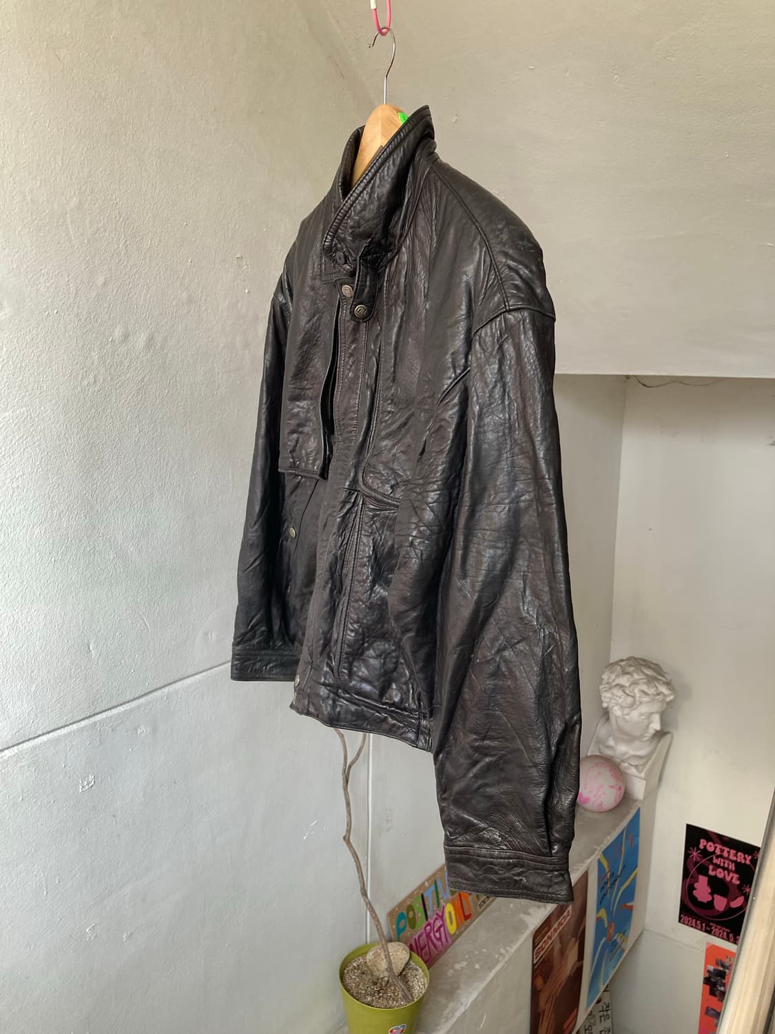 빈티지 리얼레더 포켓 자켓 상품이미지4