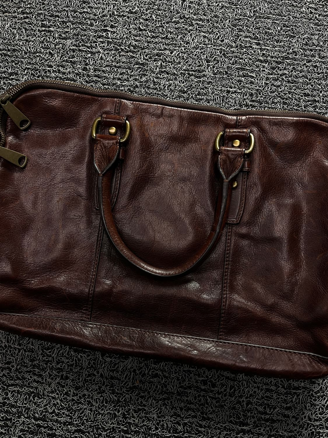 FOSSIL 빈티지 카우하이드 레더 토트백 445 상품이미지2