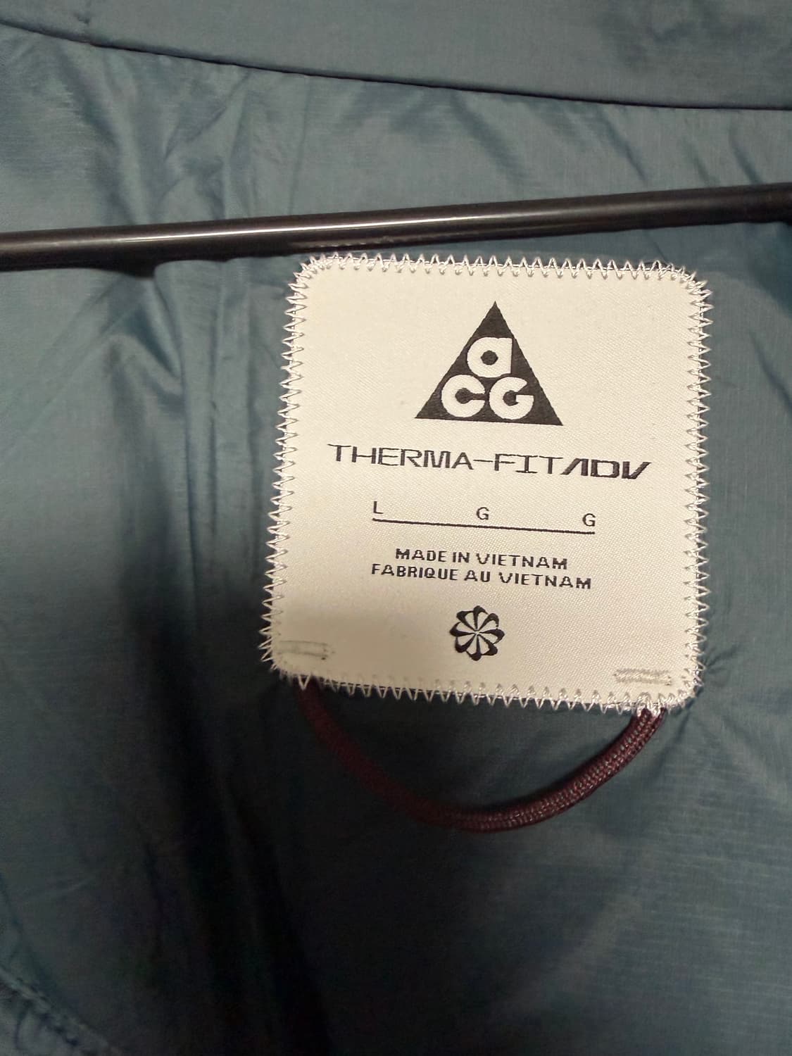 [L]나이키 ACG 써마핏 ADV 루나 레이크 퍼퍼 자켓 나이트 마룬 상품이미지3