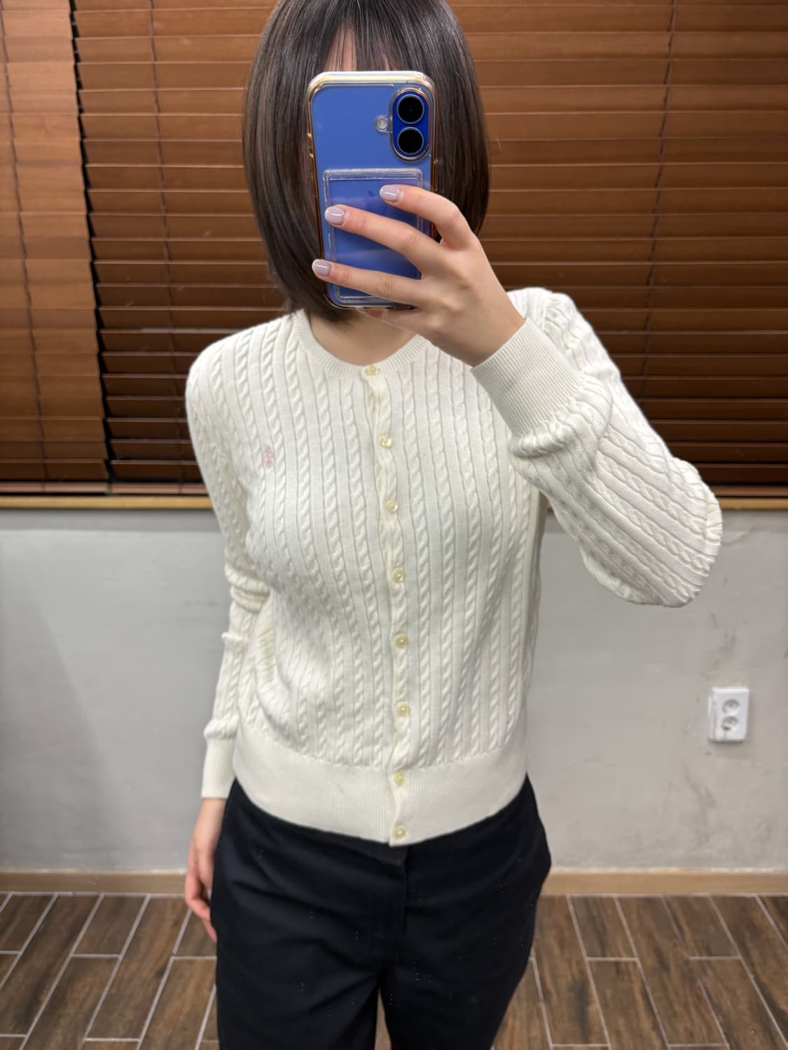 폴로 랄프로렌 꽈배기 케이블 니트 가디건 상품이미지1