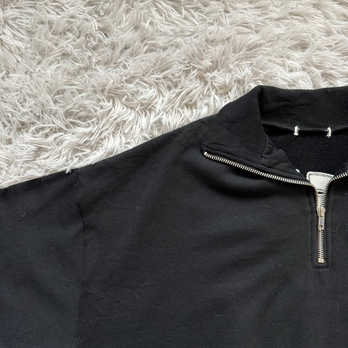 BRIGHE 일본빈티지 y2k 반집업 반팔맨투맨 반집업맨투맨 xl 105 상품이미지1