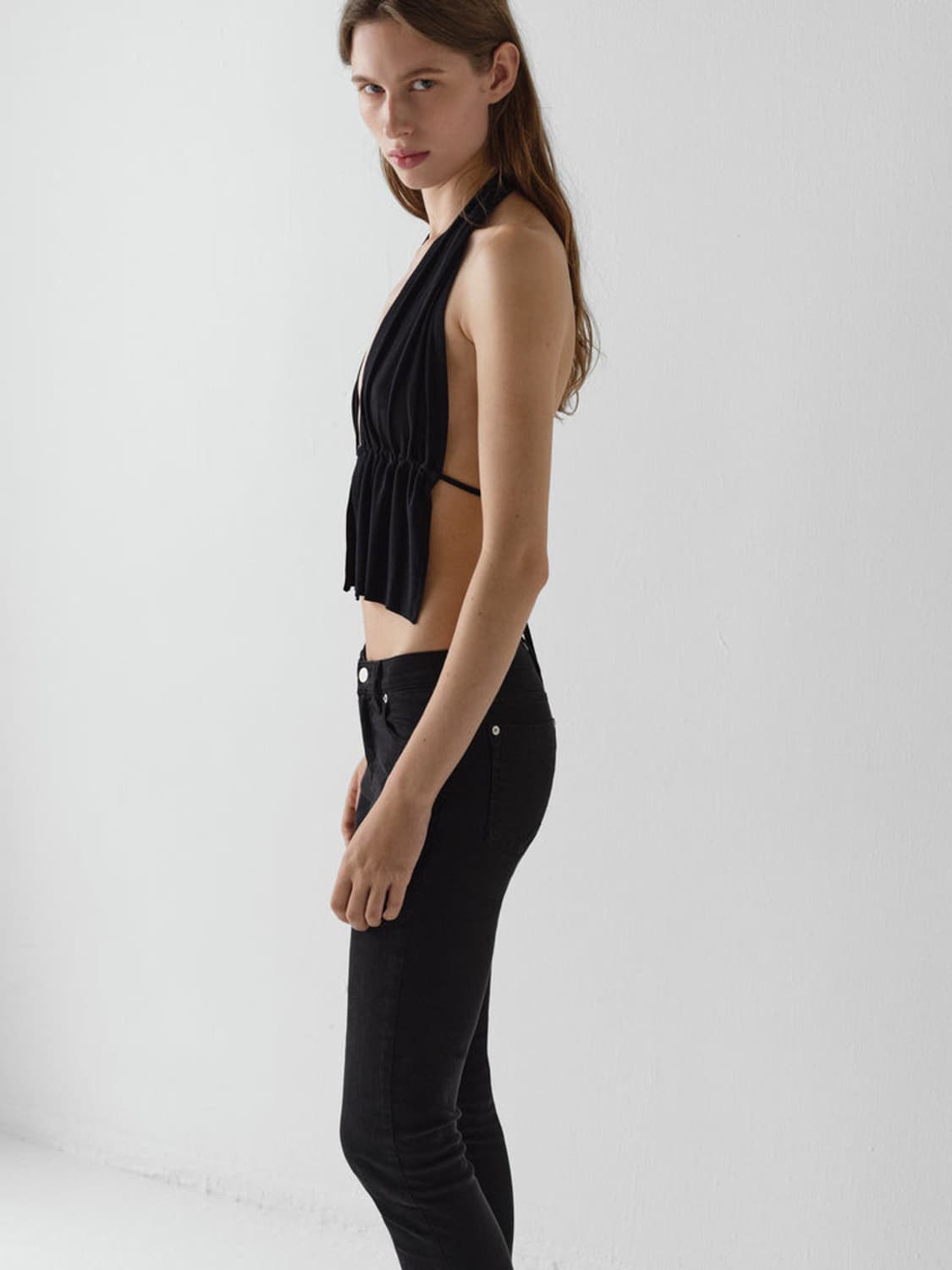 [S]기마구아스 Mia 버클 홀터넥 탑/블랙 상품이미지7