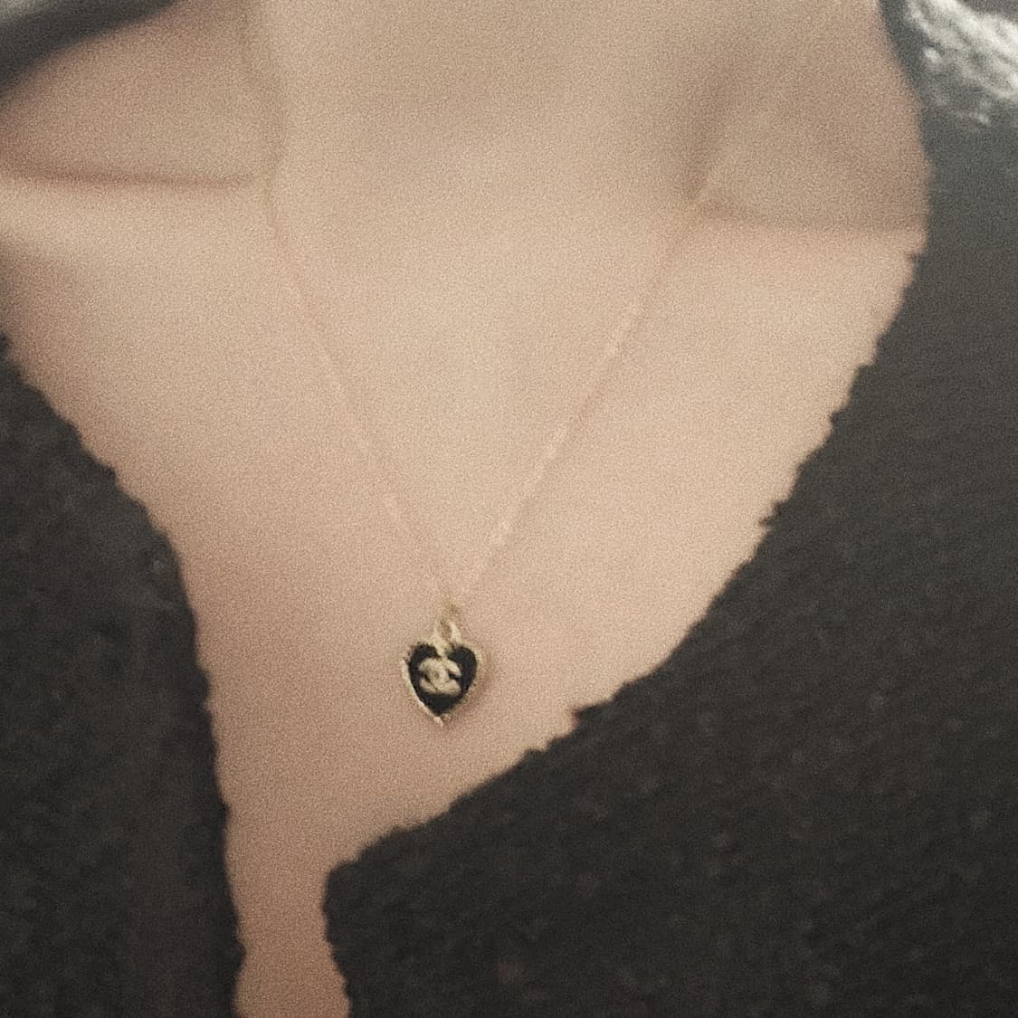 샤넬 빈티지 목걸이 업사이클링 벨벳하트 상품이미지1