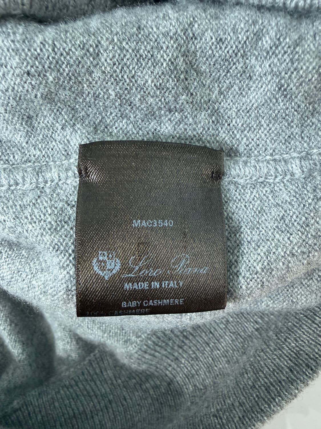 로로피아나 베이비 캐시미어 니트 집업 셋업 XL/M 상품이미지4