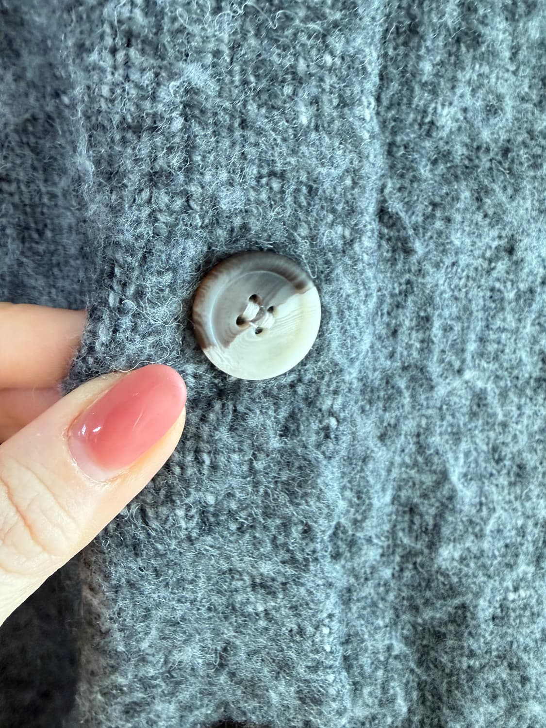 박시 그레이 가디건 남녀공용 상품이미지3