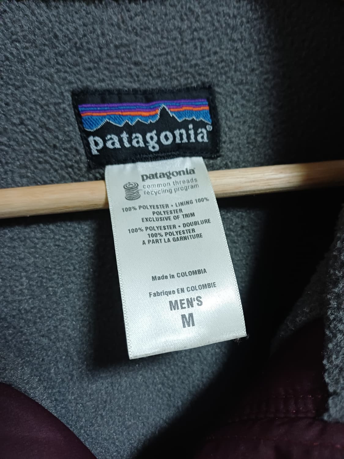 [M] 파타고니아 쉘드 신칠라 봄버 자켓 버건디 상품이미지5