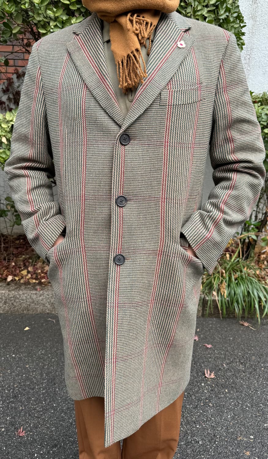 라르디니 Lardini 남성 체크 코트 52사이즈 상품이미지3