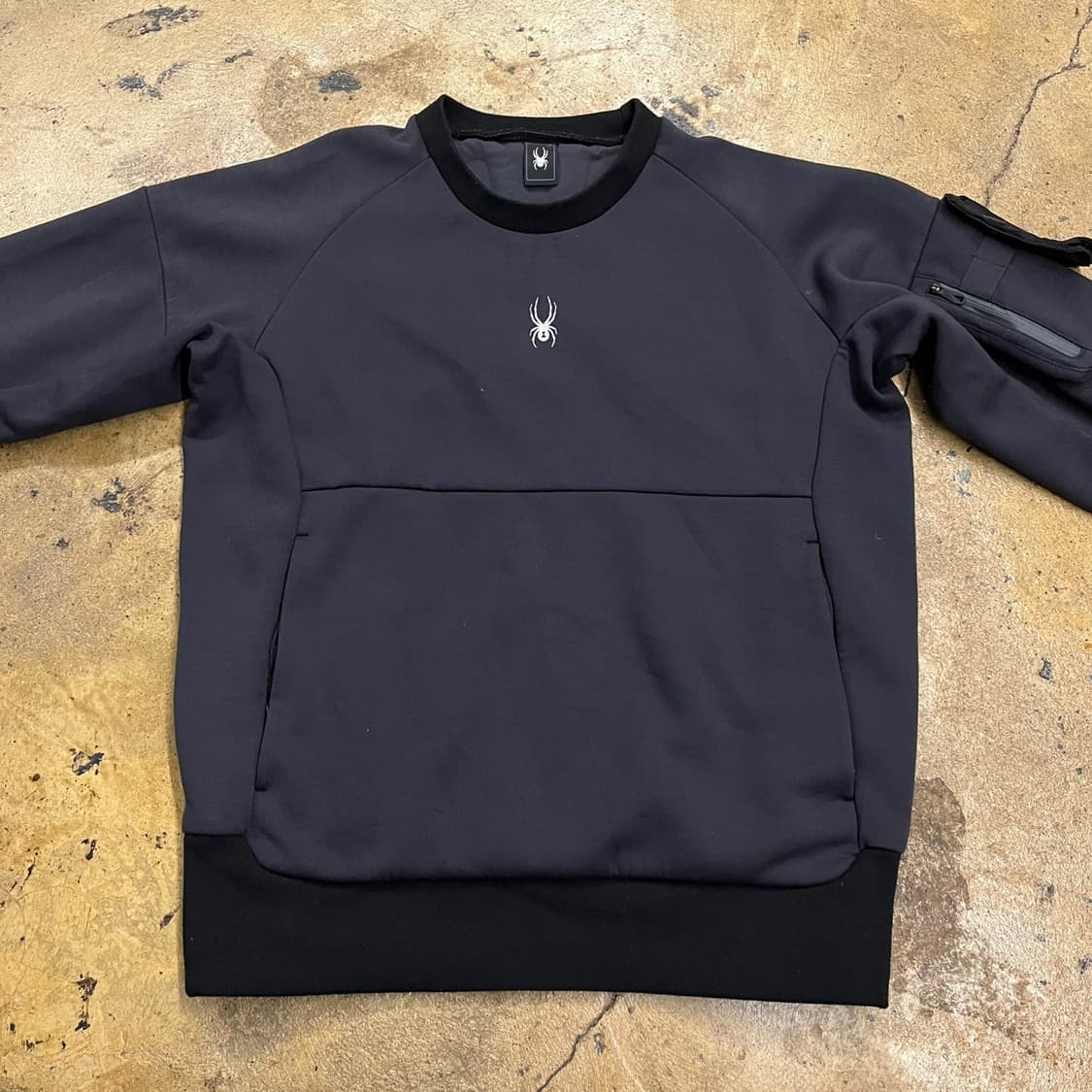 [정품/XL] 스파이더 블랙 맨투맨 티셔츠 b10 상품이미지3