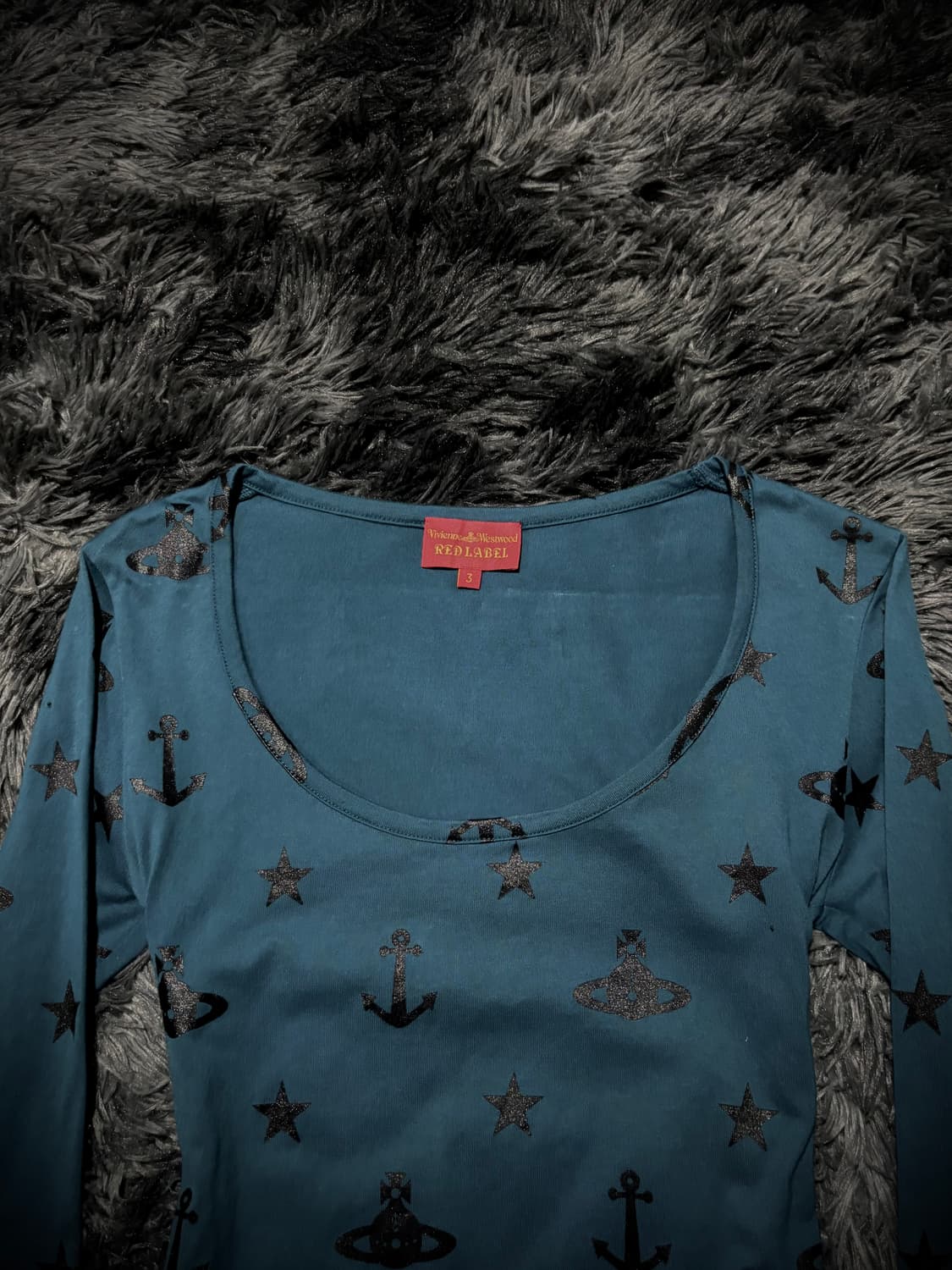 Vivienne Westwood 오브 앵커 패턴 7부 슬리브 상품이미지3