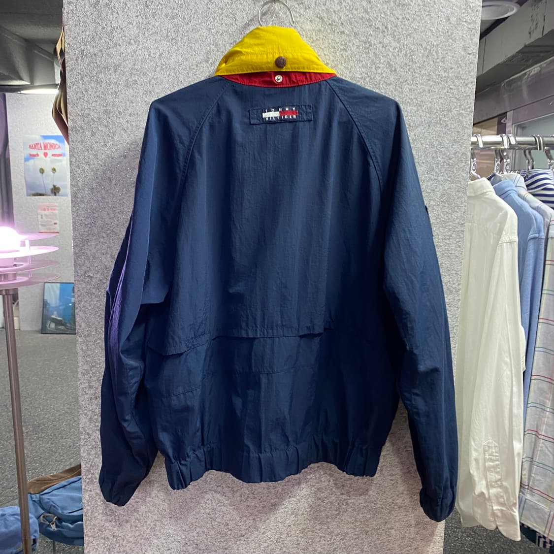 타미힐피거 빅로고 컬러블록 후디드 윈드브레이커 B4581 상품이미지4