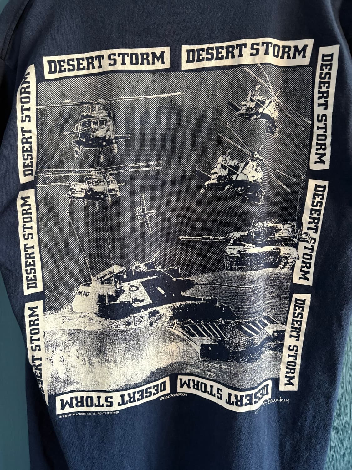 90‘s Desert storm Single stich T-shirt. 상품이미지8