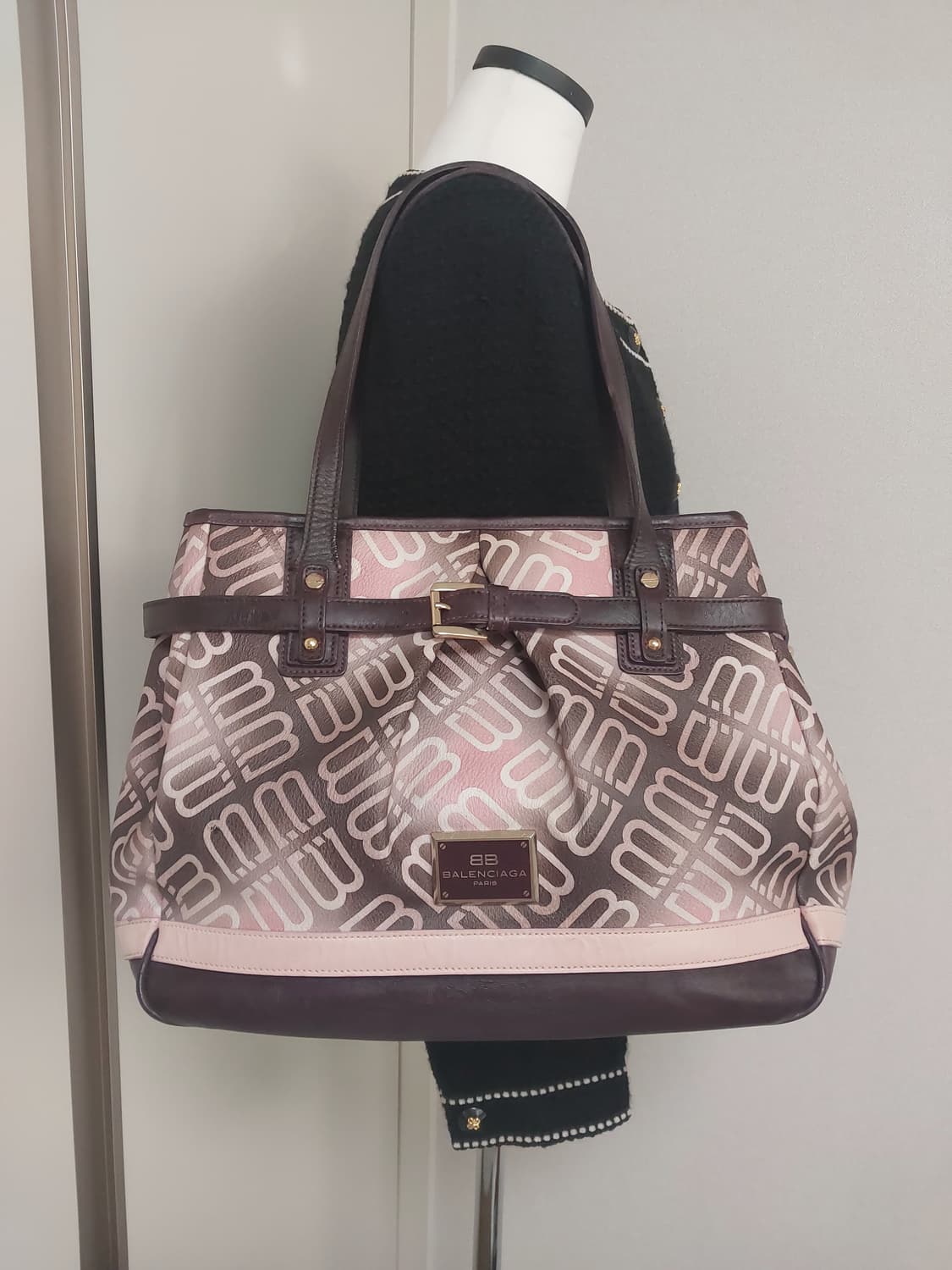 발렌시아가 00's 레더 숄더백 (금강) 상품이미지2