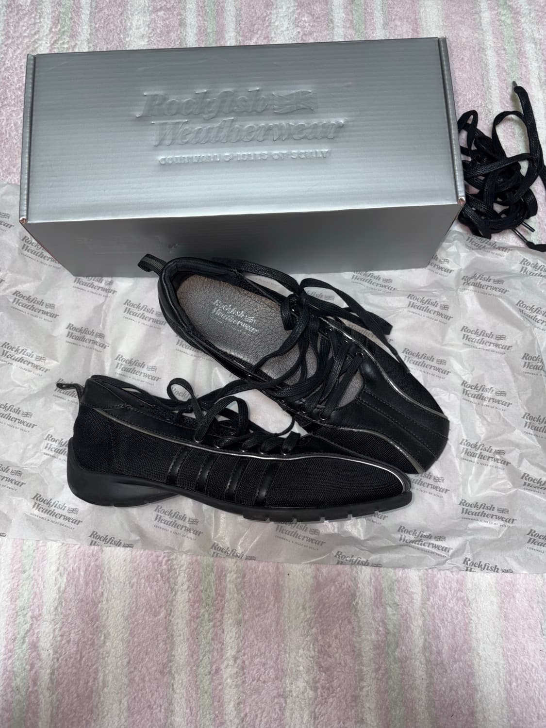 락피쉬웨더웨어 블리스 레이스업 스니커즈 블랙 245 상품이미지1