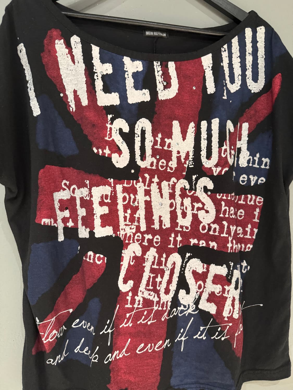 UK flag & lettering detail top 상품이미지6
