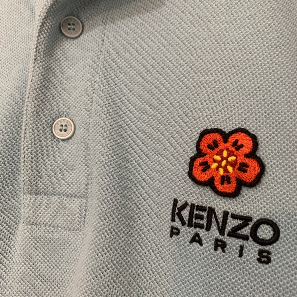 M KENZO 겐조 플라워 블루 PK 반팔 카라티 상품이미지4