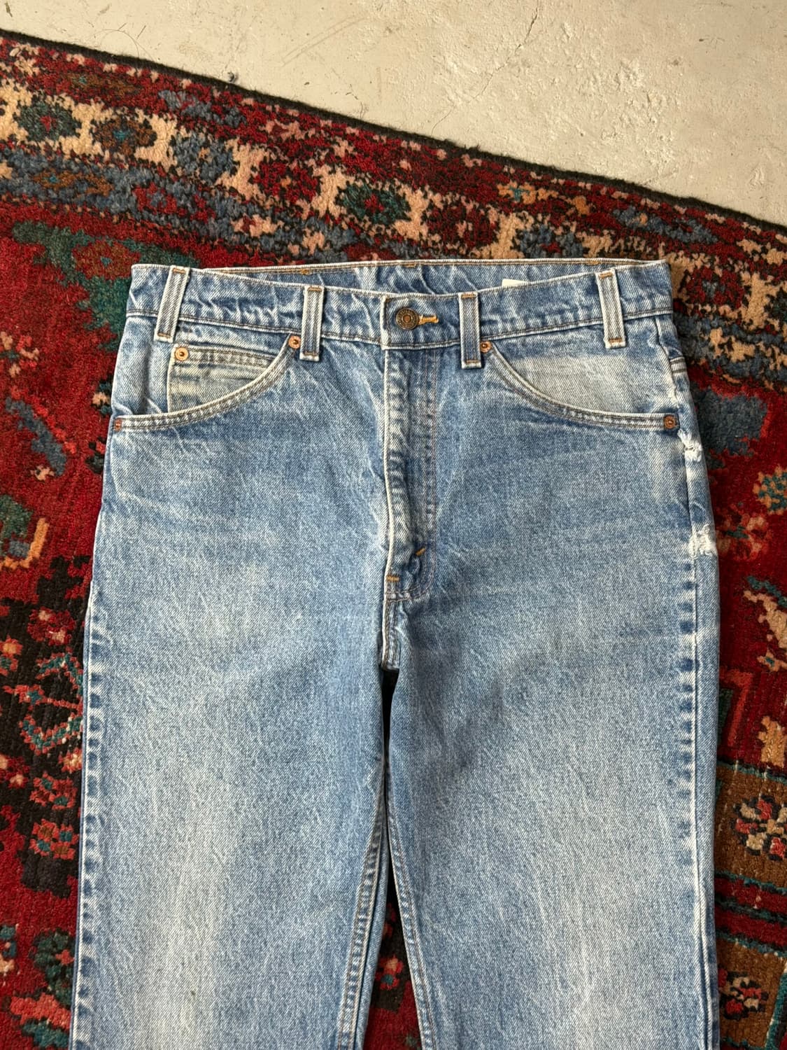 90's USA Made 빈티지 리바이스 517 오렌지탭 부츠컷 데님 상품이미지5