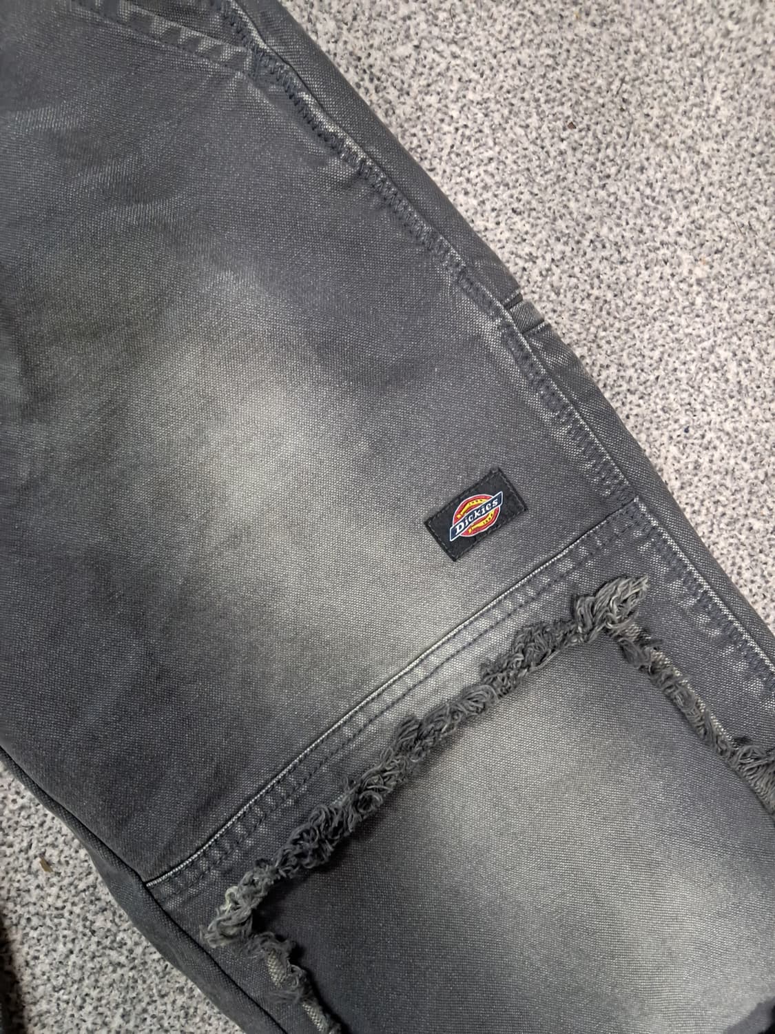 디키즈 워시드 스네이크 더블니 팬츠 상품이미지3