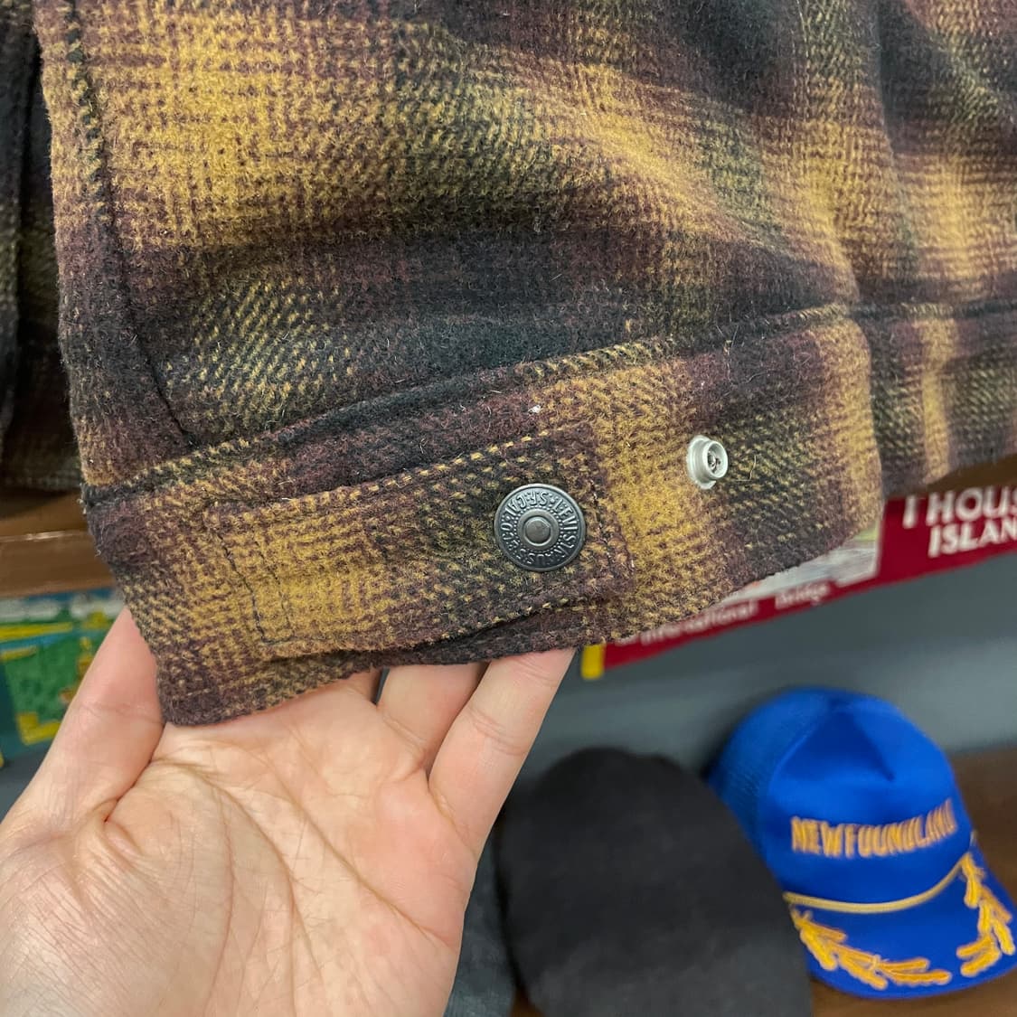 리바이스 릴렉스드 타입2 체크 쉐르파 자켓 상품이미지6