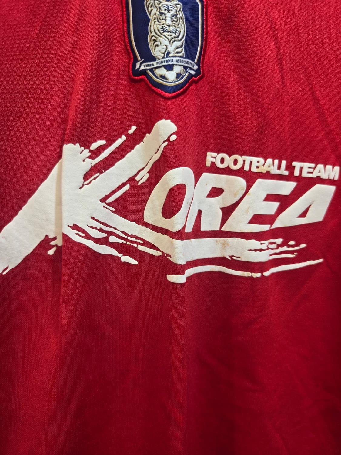 KFA 대한민국 축구 국가대표팀 유니폼 붉은색 호랑이 마킹 상품이미지3
