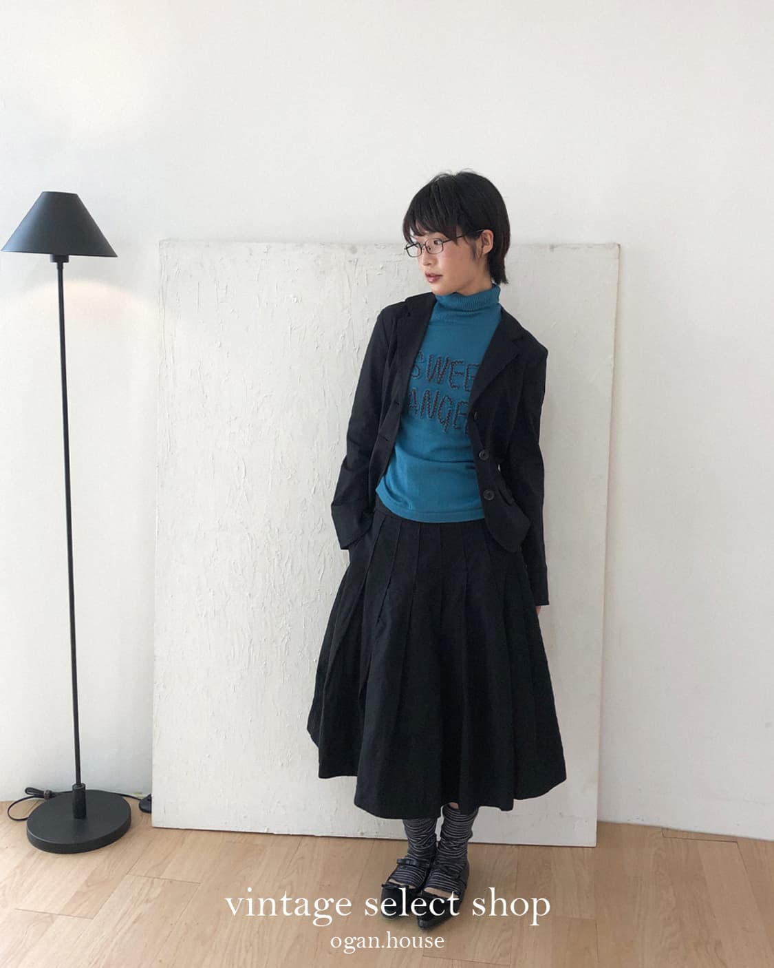 vintage cropped black jacket 상품이미지5