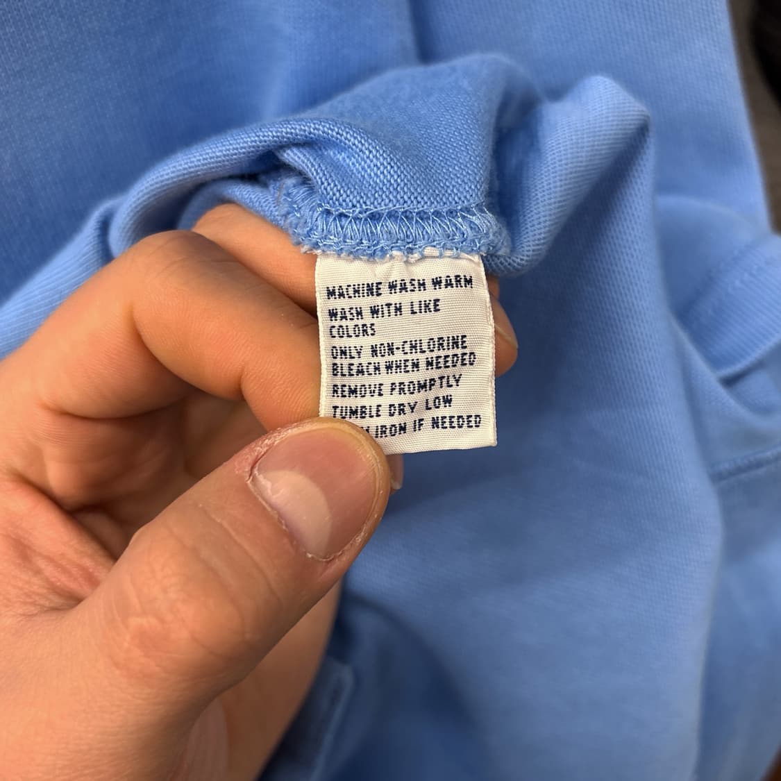 90s 폴로 랄프로렌 클래식 롱슬리브 럭비셔츠 스카이블루 N808 상품이미지9