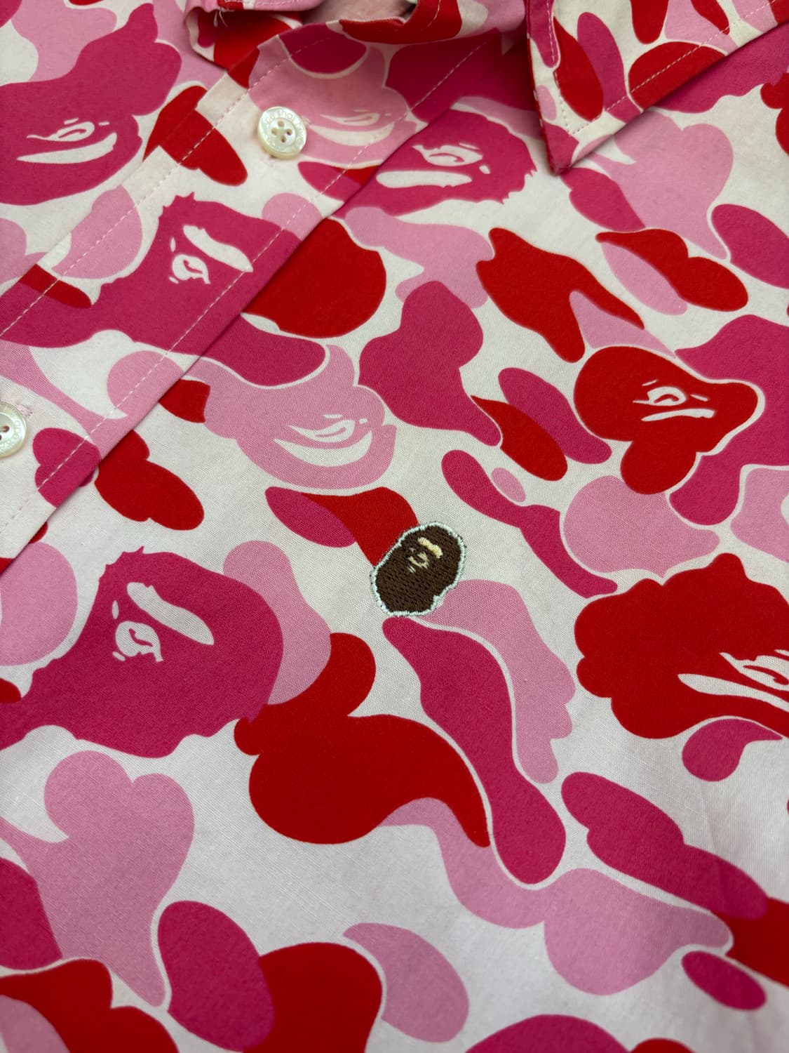 베이프 핑크카모 셔츠 상품이미지4