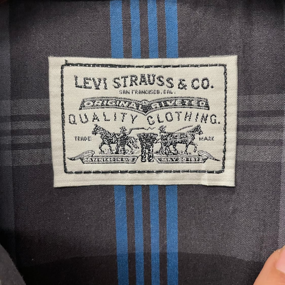 00s 리바이스 웨스턴 펄 스냅 체크 포켓 셔츠 N210 상품이미지8