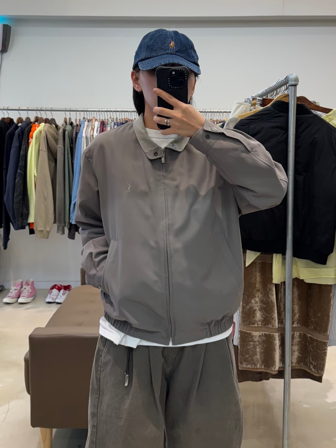 90s 입생로랑 블루종 자켓 상품이미지7