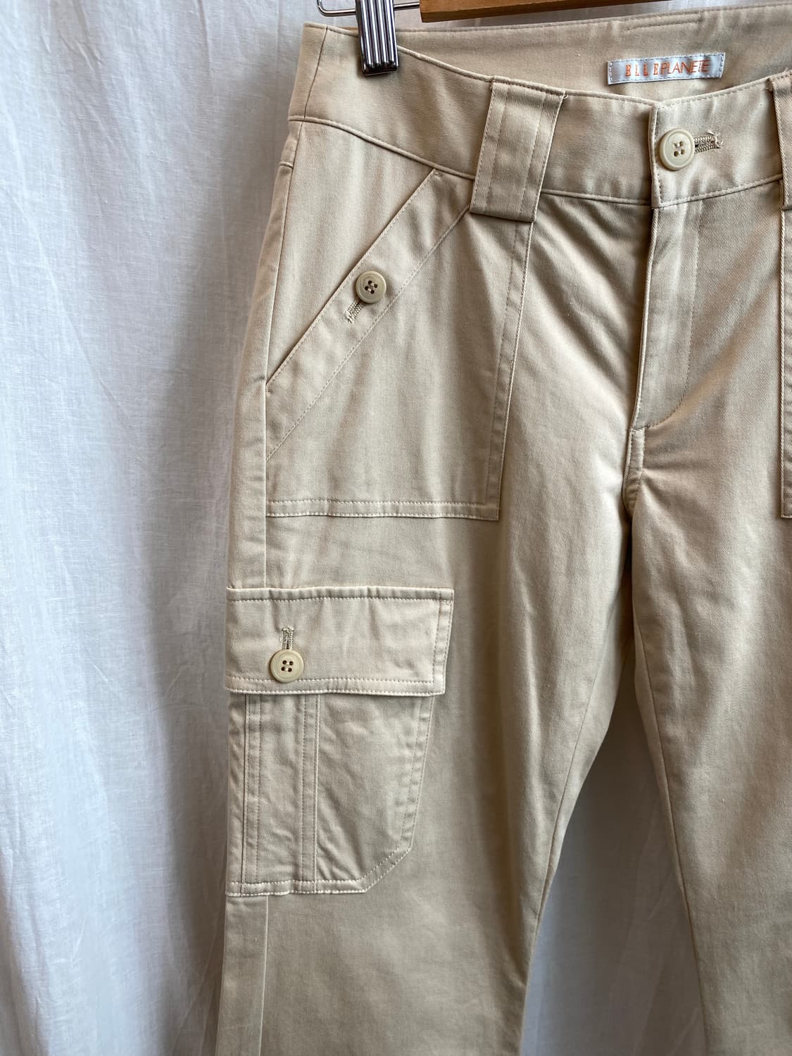 ELLE 베이지 카고 스트레이트 팬츠(24) 상품이미지5