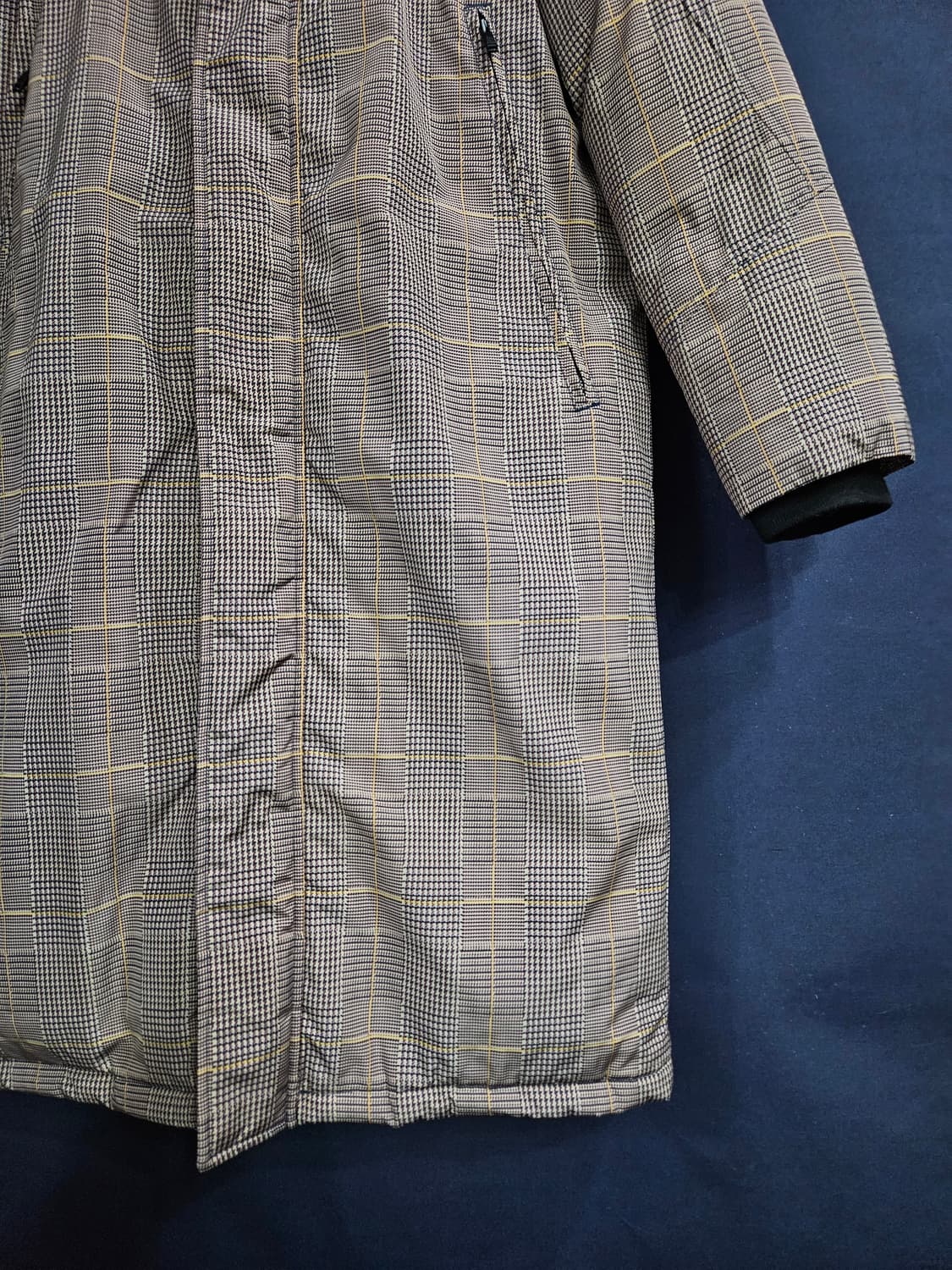 ANDREW 앤듀 스트라이프 체크 남성 100 덕다운  상품이미지6