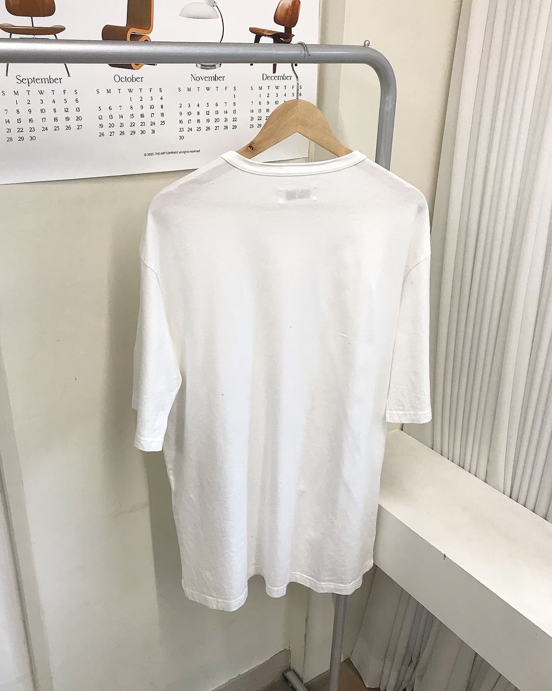 요지야마모토 절개 반팔티 상품이미지5