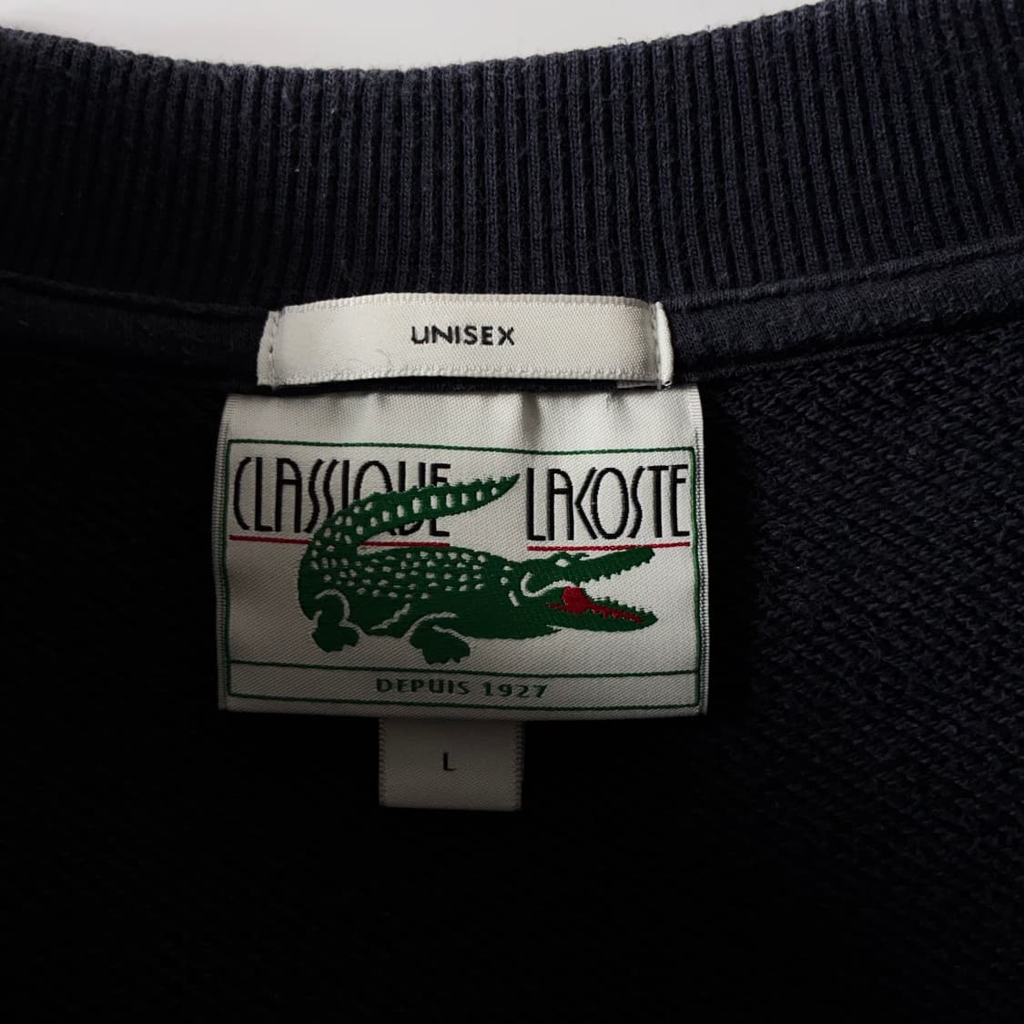 Lacoste  라코스테 코튼 빅크록 다크네이비 맨투맨  상품이미지5