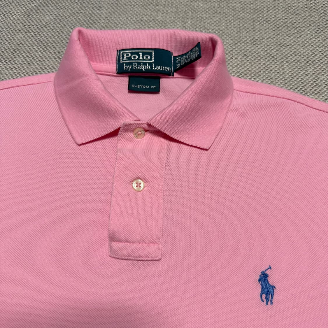 폴로 랄프로렌 핑크 반팔 카라티 상품이미지2