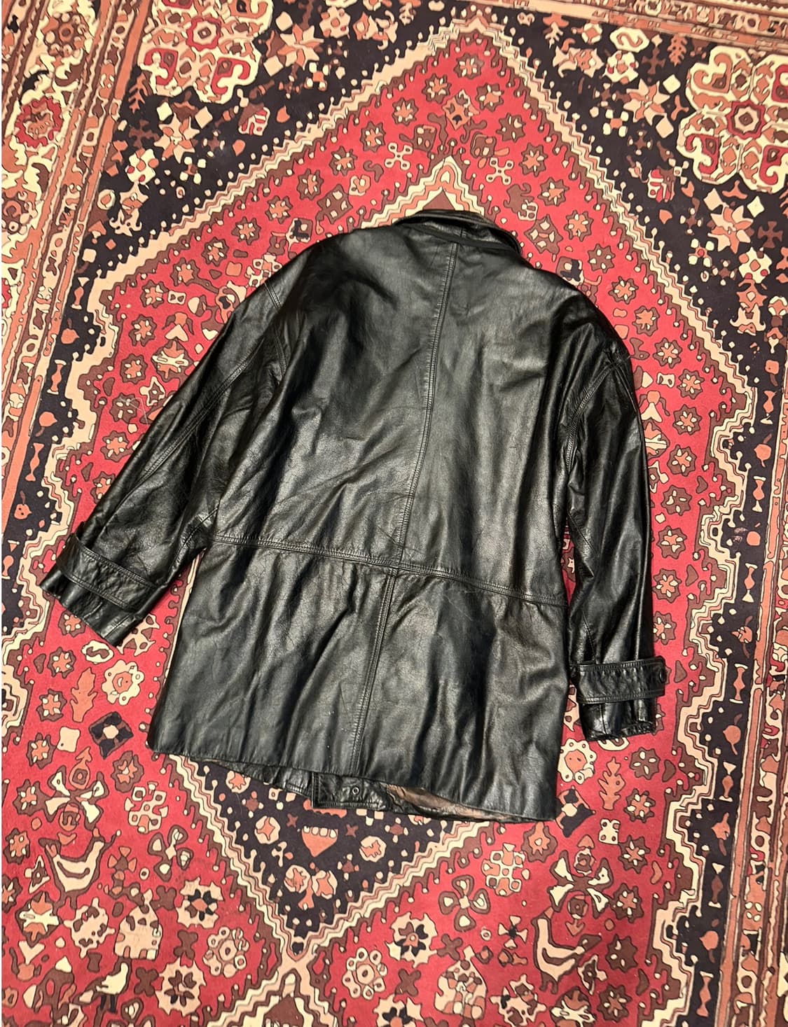 ( L ) 가죽자켓 가죽코트 가죽하프 빈티지가죽 아메카지 워크웨어 상품이미지4