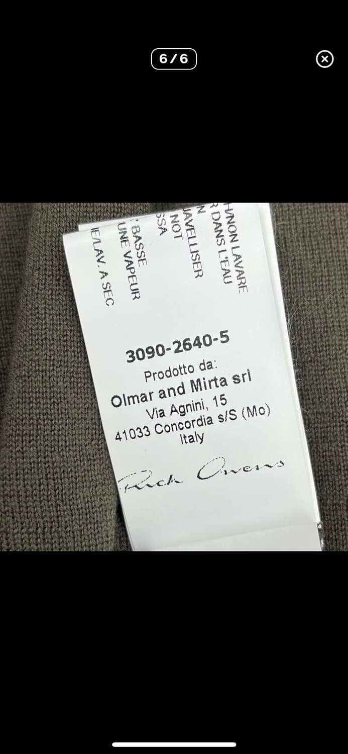 Rick owens cut and sew knit 상품이미지6