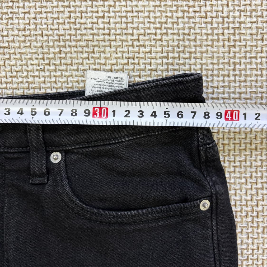 W30L34 캘빈클라인 블랙 청바지 0520D 상품이미지4